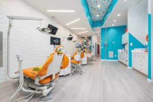 Modern dental office facility with sleek interior design